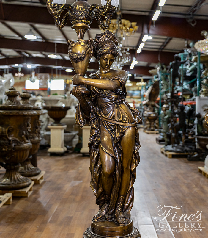 Lighting Lamposts  - Stunning Outdoor Bronze Lampost Pair - LMP-039